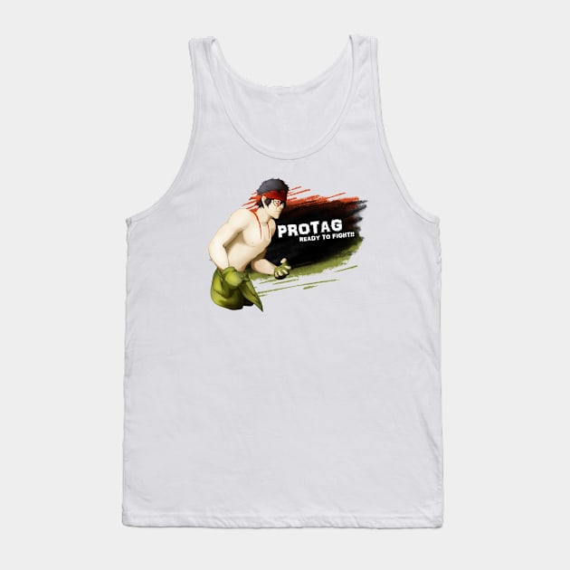 Protag - Ready to fight!! Tank Top by HotGothics